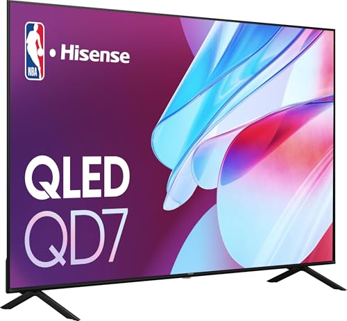 Hisense QD7 Series QLED 4K UHD Smart TV (2024) – 144Hz, Motion Rate 240, Full Array, Game Mode Pro & Alexa