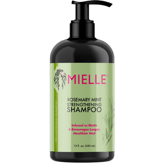 Rosemary Mint Strengthening Shampoo Infused with Biotin - Cleanses and Helps Strengthen Weak and Brittle Hair