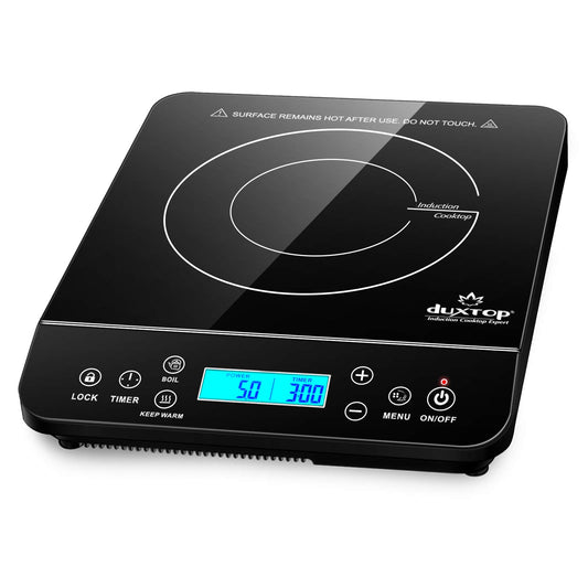 Portable Induction Cooktop – 1800W, LCD Touch Control, Silver (9600LS/BT-200DZ)