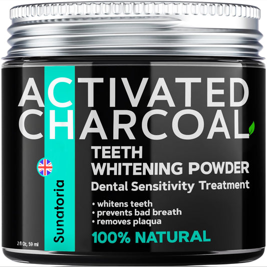 5 in 1 Teeth Whitening Powder - Sensitivity Treatments (Charcoal Toothpaste Alternative)