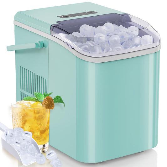 Portable Countertop Ice Maker – 26lbs/Day, 2 Ice Sizes, Auto-Cleaning