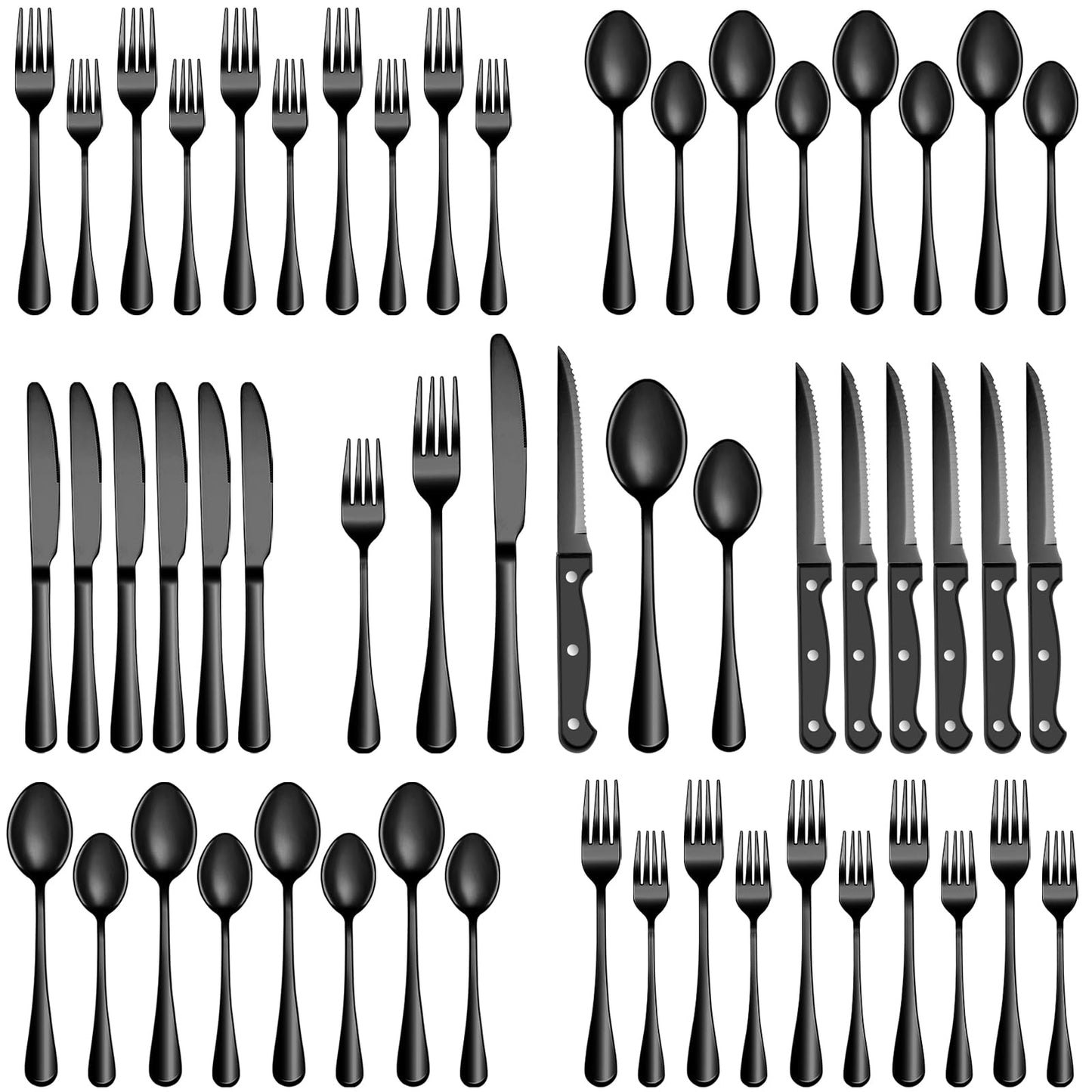 24 Pcs Premium Full Silverware Set