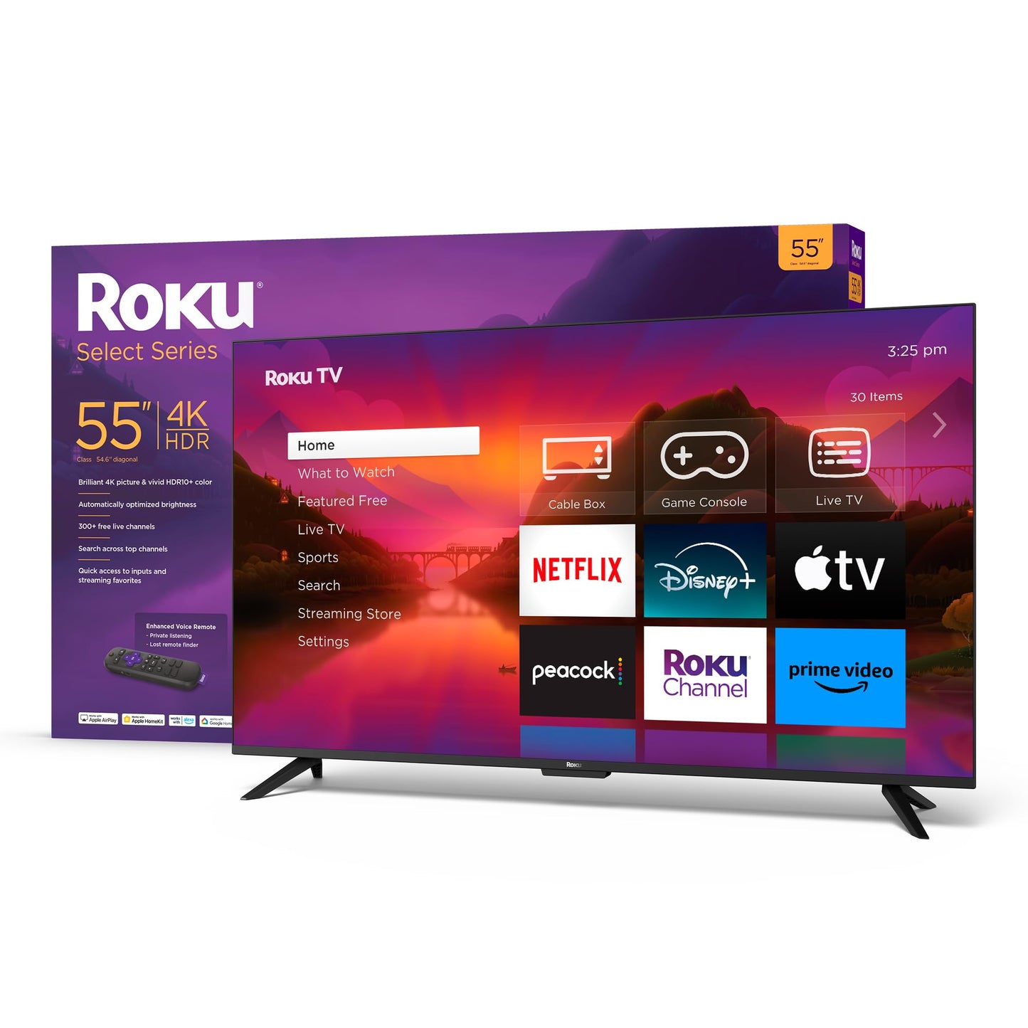 Roku 4K HDR Smart TV – Select Series with Enhanced Voice Remote, Auto Brightness & Seamless Streaming