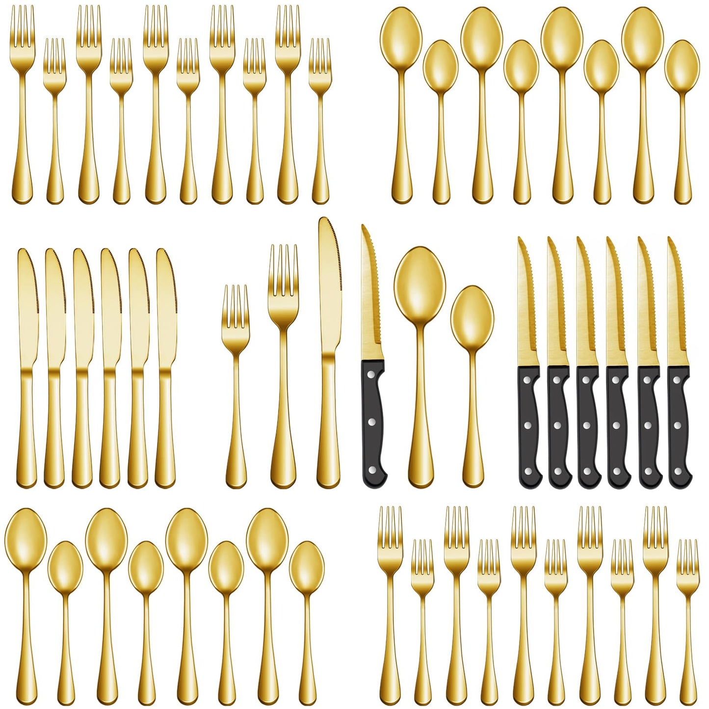 24 Pcs Premium Full Silverware Set