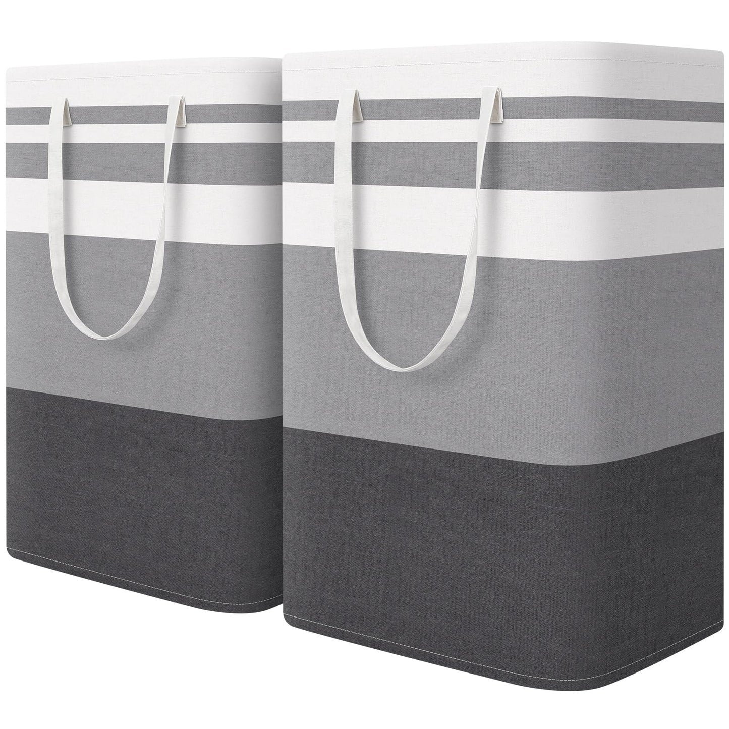 Freestanding 2-Pack Large Laundry Basket, Waterproof