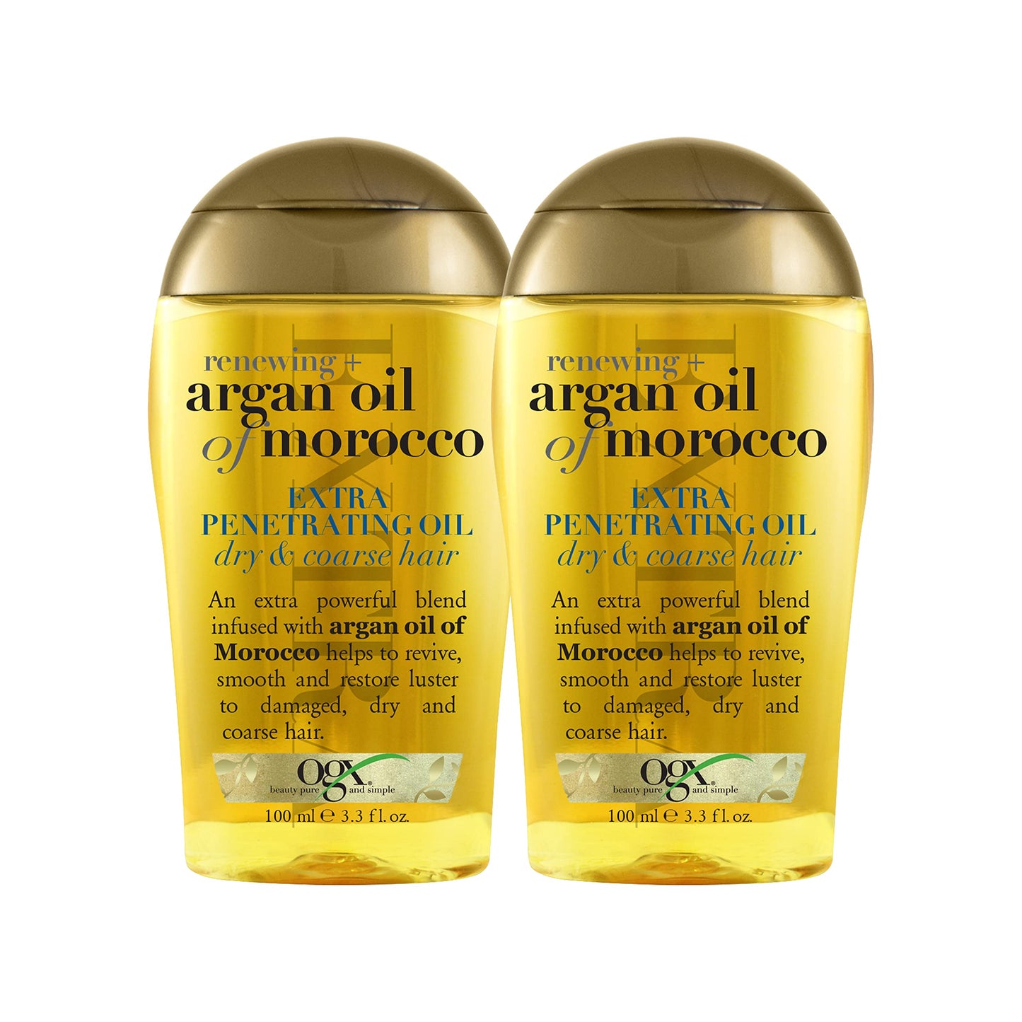 Extra Strength Argan Oil Hair Treatment - Deep Moisturizing Serum for Dry, Damaged & Coarse Hair