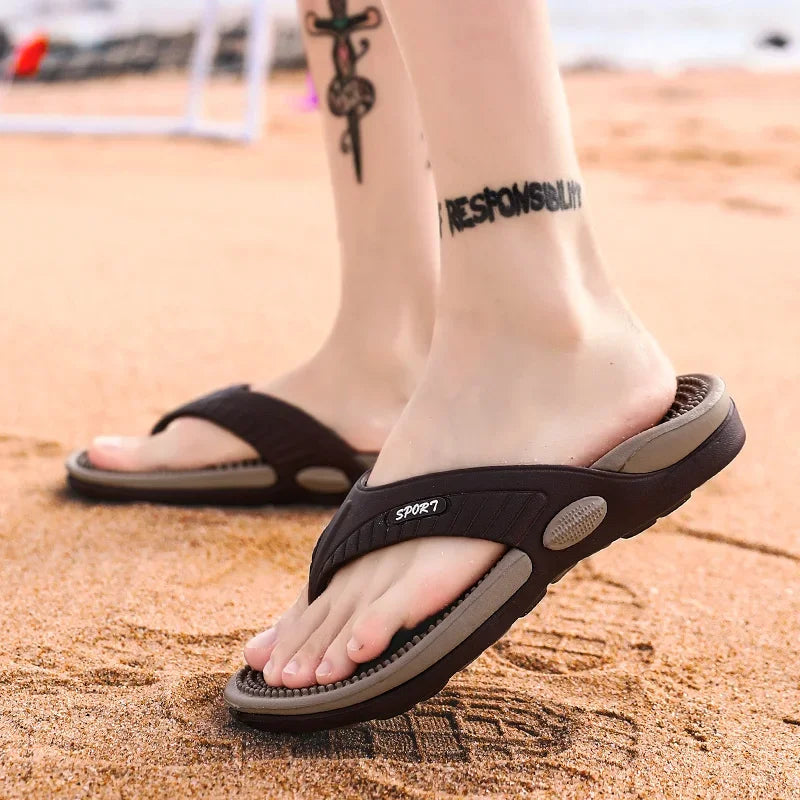 Men’s Massage Flip Flops – Comfortable, Breathable & Stylish Summer Sandals