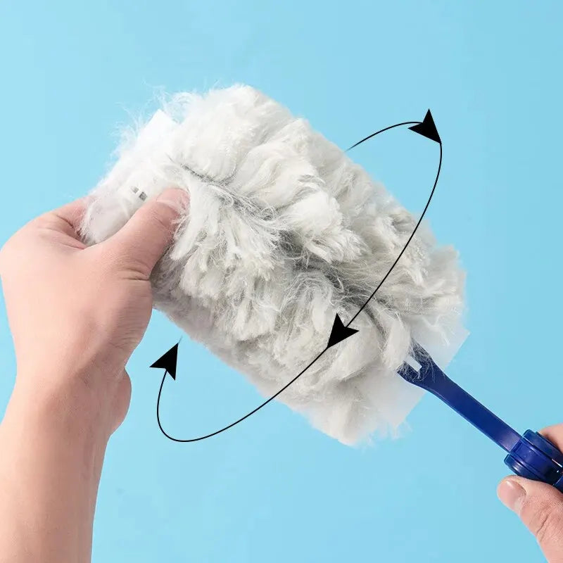 Extendable Electrostatic Duster – High-Reach Dust Collector with Disposable Fiber Cloths | Ideal for Home, Office & Hard-to-Reach Areas