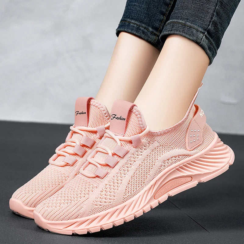 Women's Ultra-Light Breathable Mesh Sneakers – Stylish & Comfortable Casual Shoes