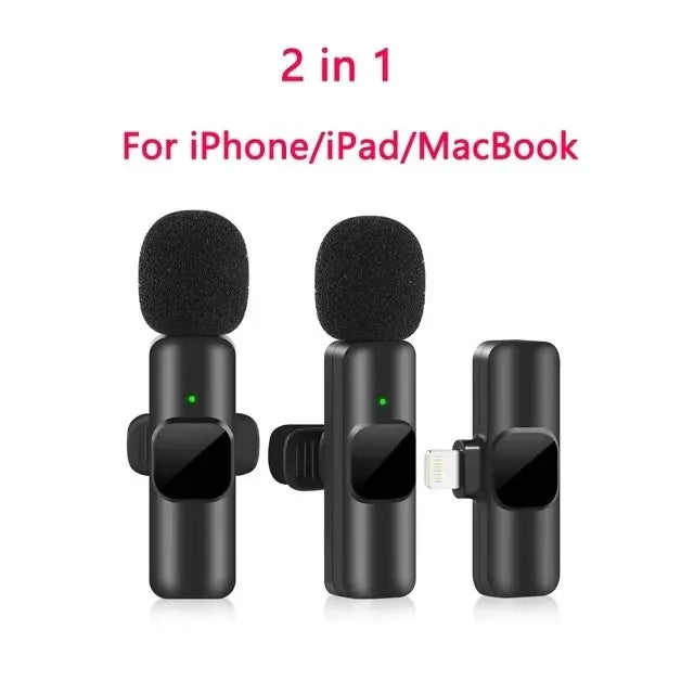 Wireless Lavalier Microphone – Portable Mini Mic for iPhone & Android | Clear Audio for Video Recording, Live Streaming & Gaming