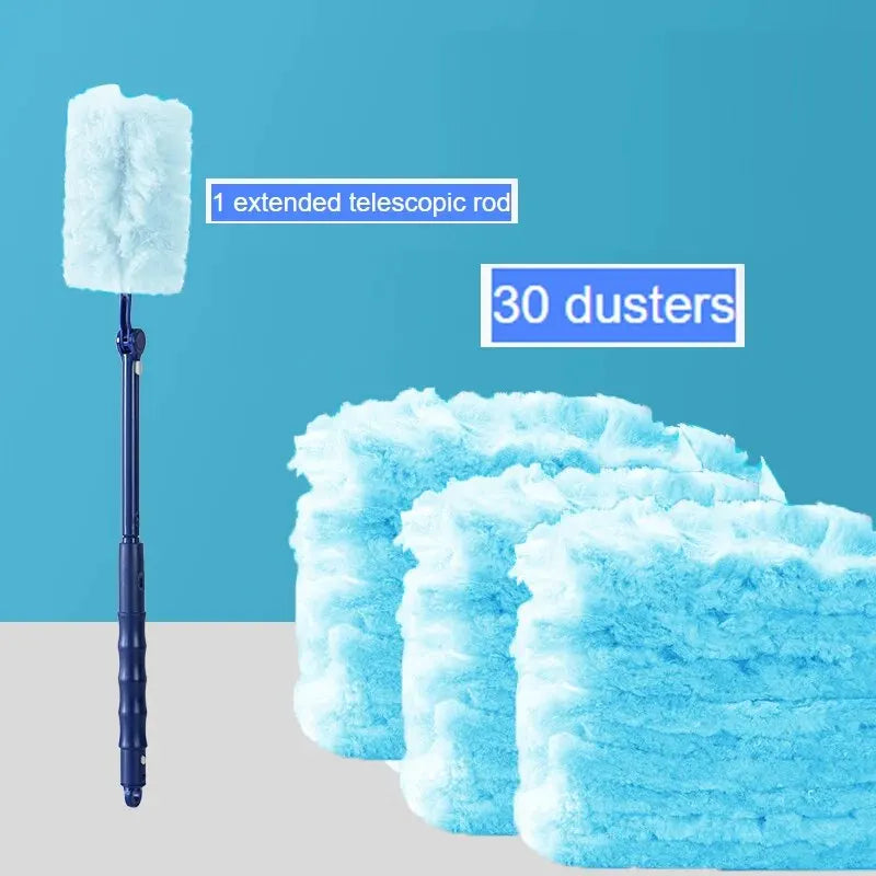 Extendable Electrostatic Duster – High-Reach Dust Collector with Disposable Fiber Cloths | Ideal for Home, Office & Hard-to-Reach Areas