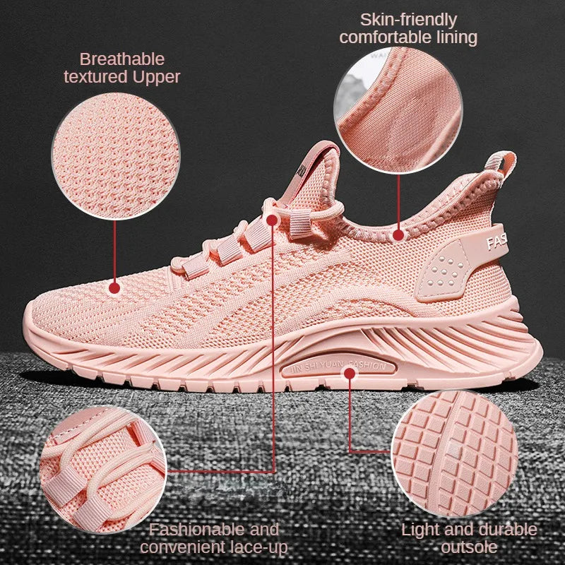 Women's Ultra-Light Breathable Mesh Sneakers – Stylish & Comfortable Casual Shoes