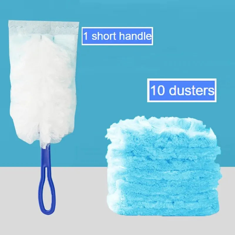 Extendable Electrostatic Duster – High-Reach Dust Collector with Disposable Fiber Cloths | Ideal for Home, Office & Hard-to-Reach Areas