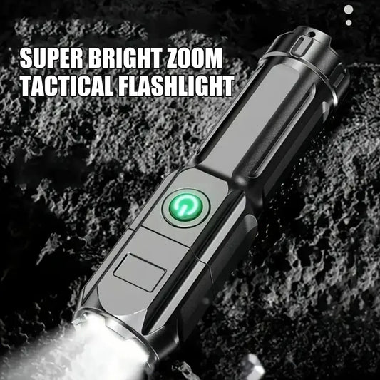 High-Powered LED Flashlight – USB Rechargeable, Waterproof & Ultra-Bright for Outdoor & Home Use