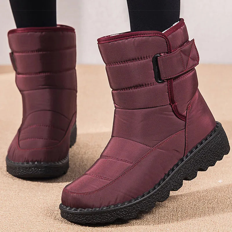 Women Boots 2024 Winter Shoes Woman Waterproof Snow Boots Winter Warm Fur Botas Mujer Korea Style Black Ankle Boots For Women