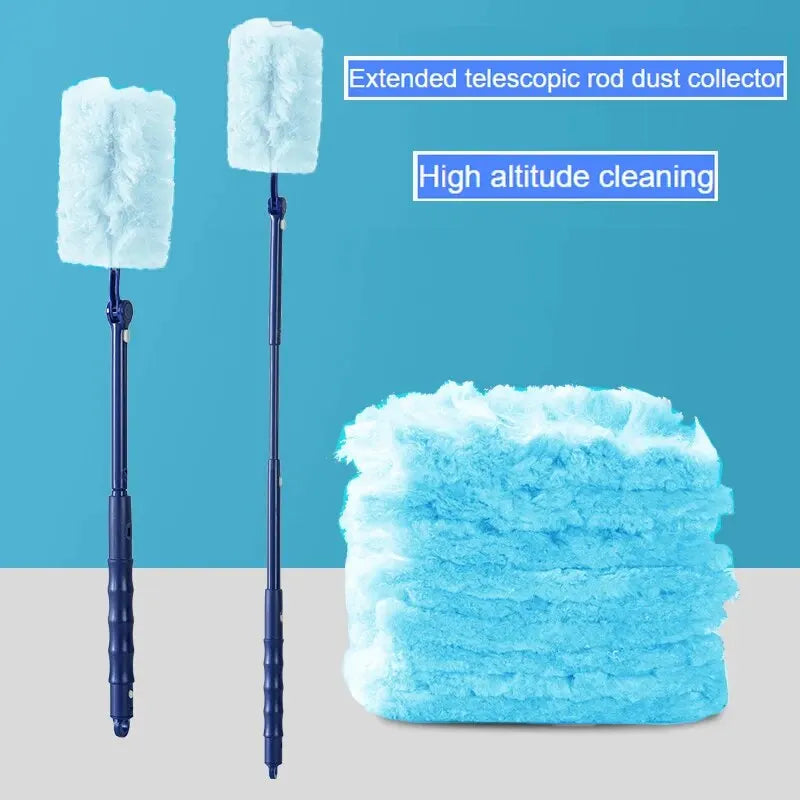 Extendable Electrostatic Duster – High-Reach Dust Collector with Disposable Fiber Cloths | Ideal for Home, Office & Hard-to-Reach Areas