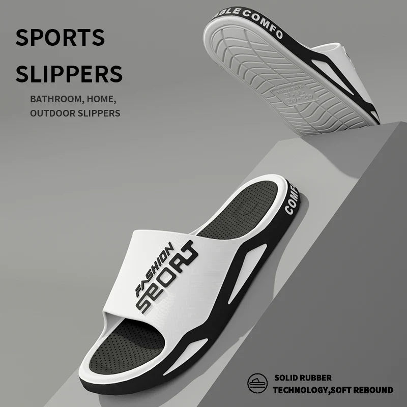 Men’s Sporty Summer Slippers – Non-Slip, Durable Beach & Casual Flip-Flops