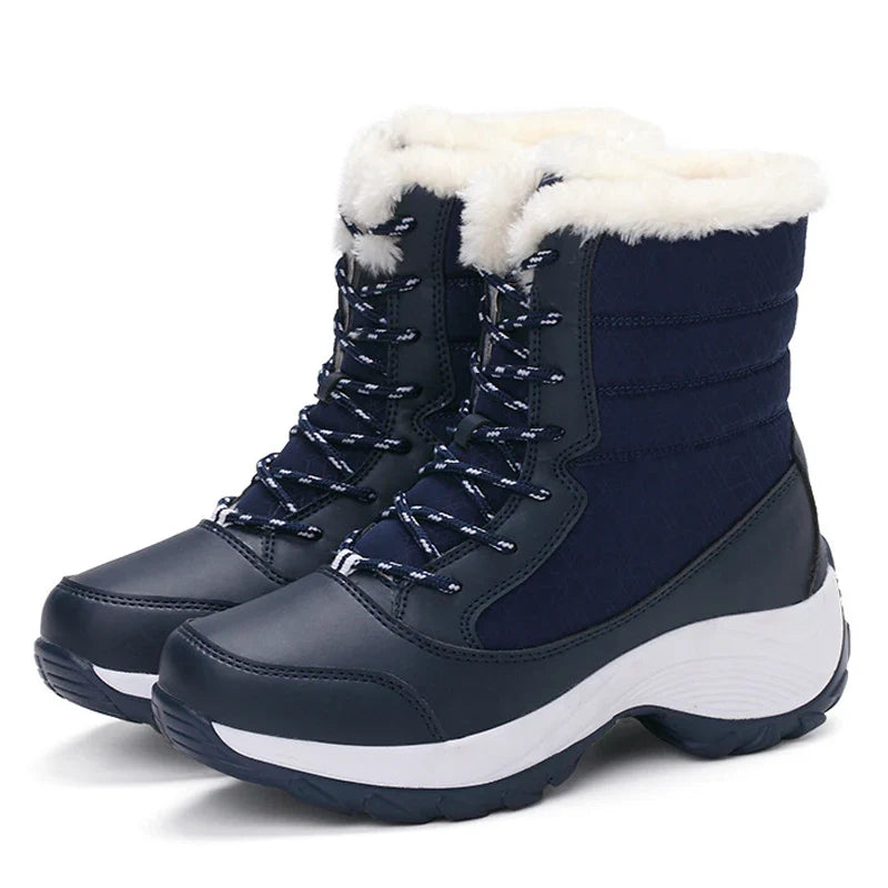 Women's Snow Boots – Waterproof, Fur-Lined, Non-Slip Winter Platform Boots