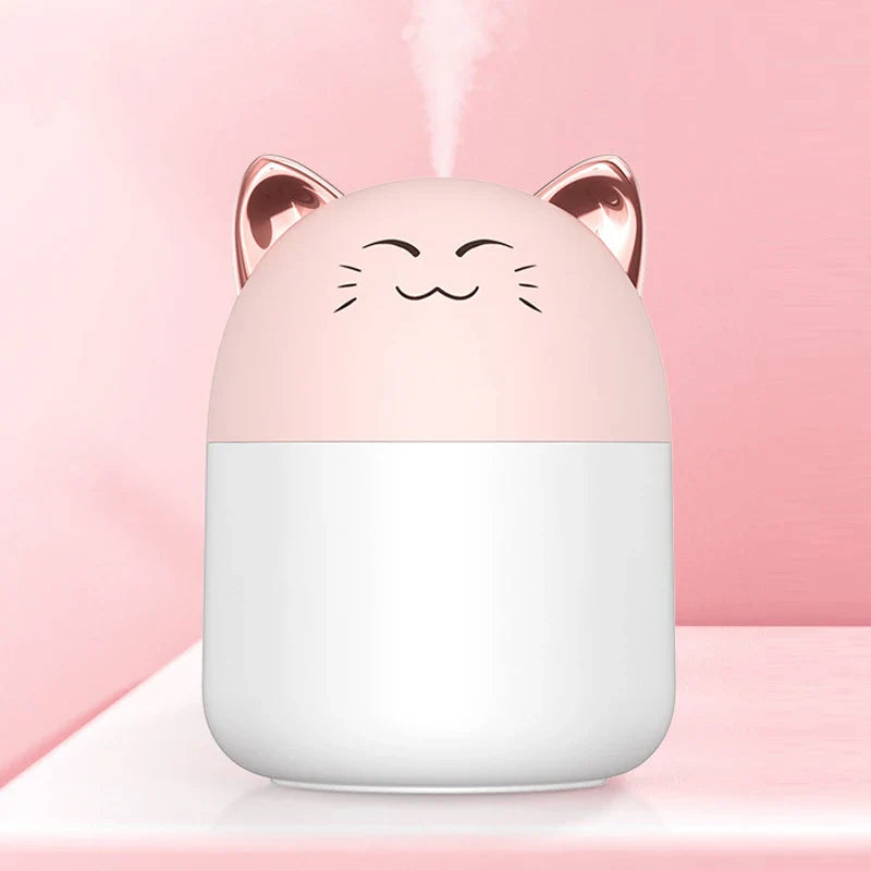 Cute Pet Humidifier – USB-Powered Mini Air Diffuser for Home, Office & Bedroom | Ultra-Quiet Cool Mist & Heavy Fog Spray