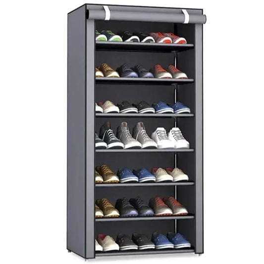 Multilayer Shoe Rack Organizer – Space-Saving Non Woven Fabric Shoe Storage for Entryway & Closet