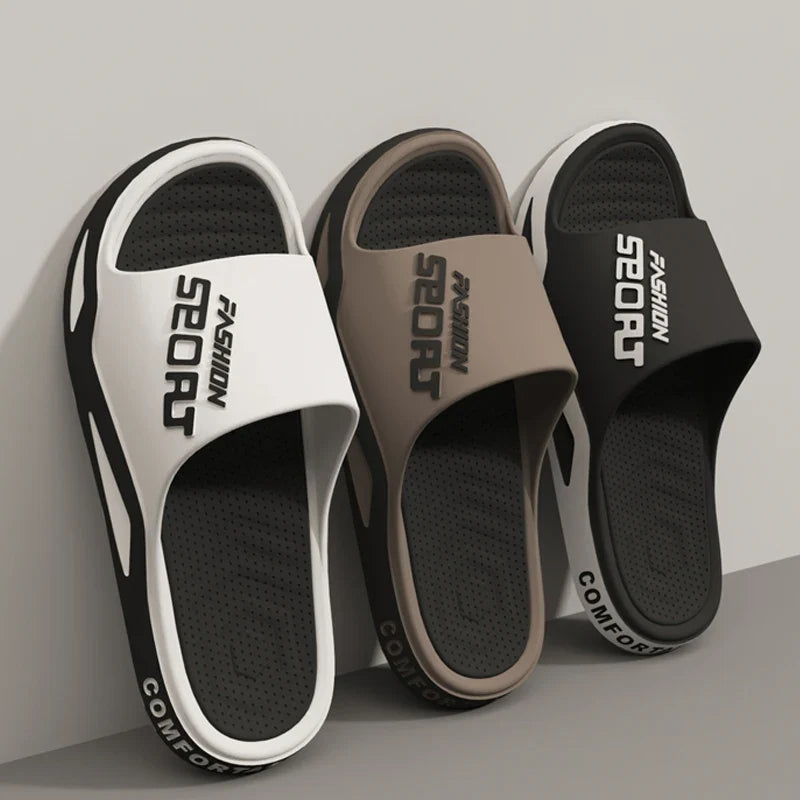 Men’s Sporty Summer Slippers – Non-Slip, Durable Beach & Casual Flip-Flops