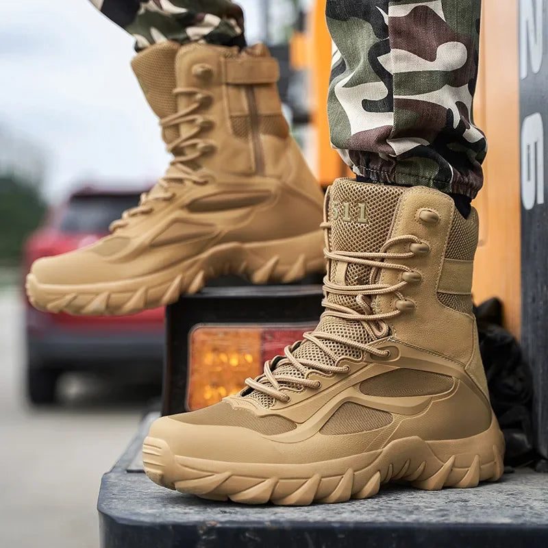 Men’s Tactical Boots – Lightweight, Durable & Non-Slip Military Combat Footwear