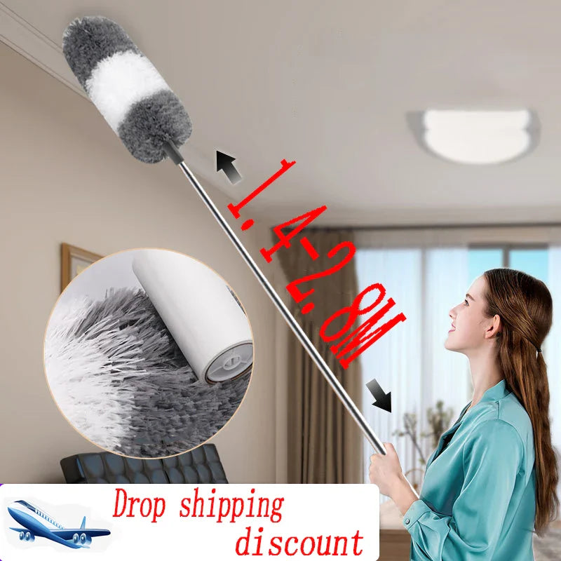 Extendable Microfiber Gap Duster – Retractable Cleaning Brush for Tight Spaces, Furniture, Appliances & Car Interiors