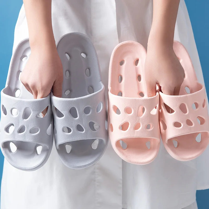 Soft Shower Slippers – Anti-Slip Indoor & Outdoor Slides for Women