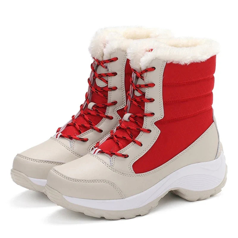 Women's Snow Boots – Waterproof, Fur-Lined, Non-Slip Winter Platform Boots