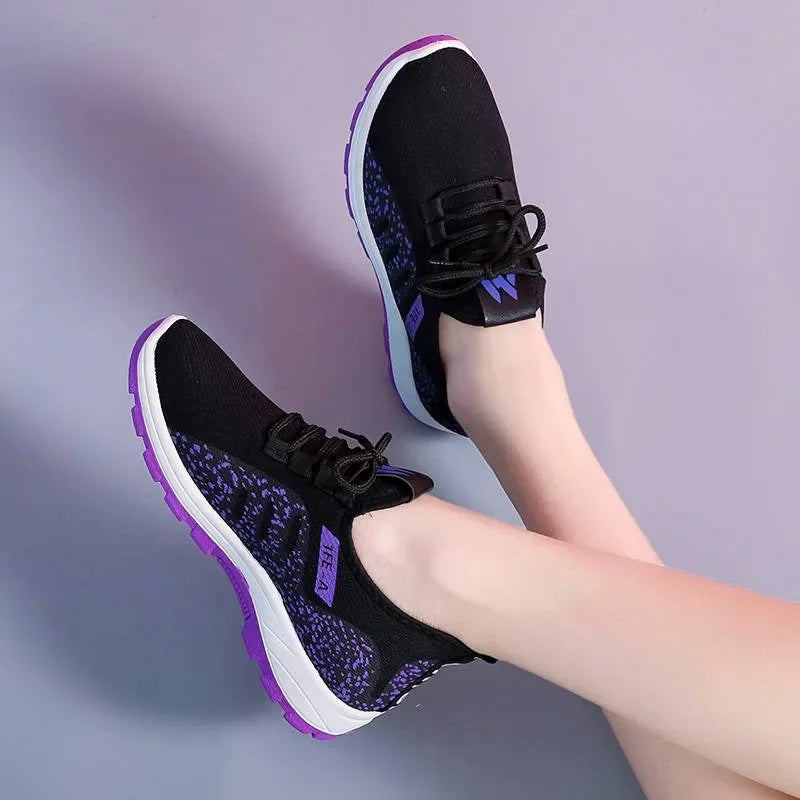 Women's Platform Sneakers – Lightweight, Breathable Mesh | Stylish, Comfortable & Durable