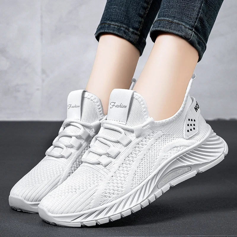 Women's Ultra-Light Breathable Mesh Sneakers – Stylish & Comfortable Casual Shoes