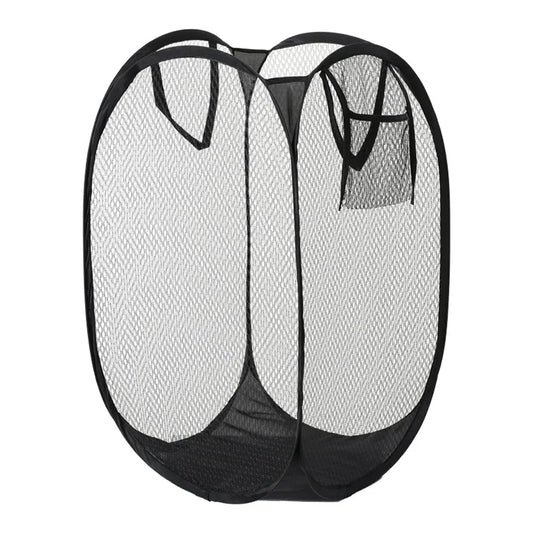 Foldable Skeleton Ventilated Dirty Clothes Basket - Portable & Large Capacity