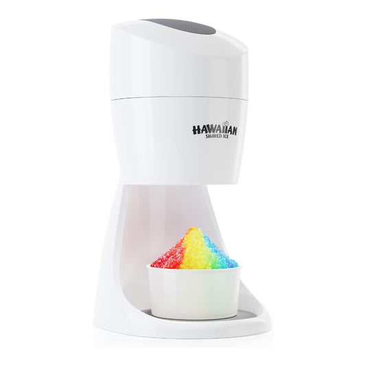 Shaved Ice & Snow Cone Machine – S900A, Includes 2 Ice Molds & Non-Slip Mat (White)