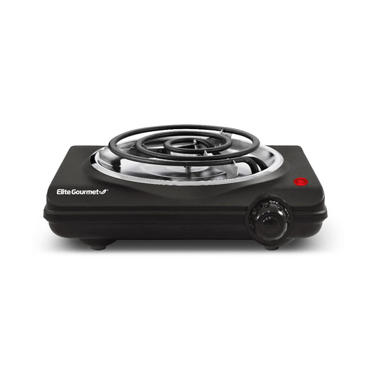 Single Burner Electric Hot Plate – Countertop, Temp Control, Easy to Clean