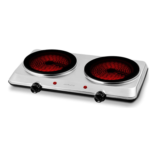 Infrared Single Burner – 1000W, 7” Ceramic Cooktop, 5 Temp Levels, Compact & Easy Clean