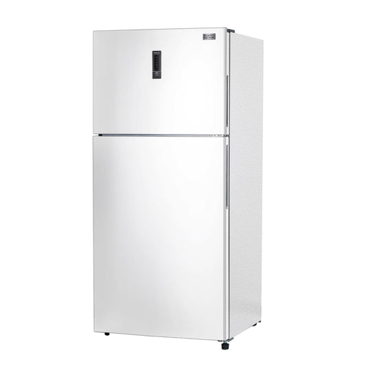 16.4 Cu.Ft Top Mount Refrigerator with Freezer – Full-Size 2-Door Fridge with Auto Defrost & Temperature Control