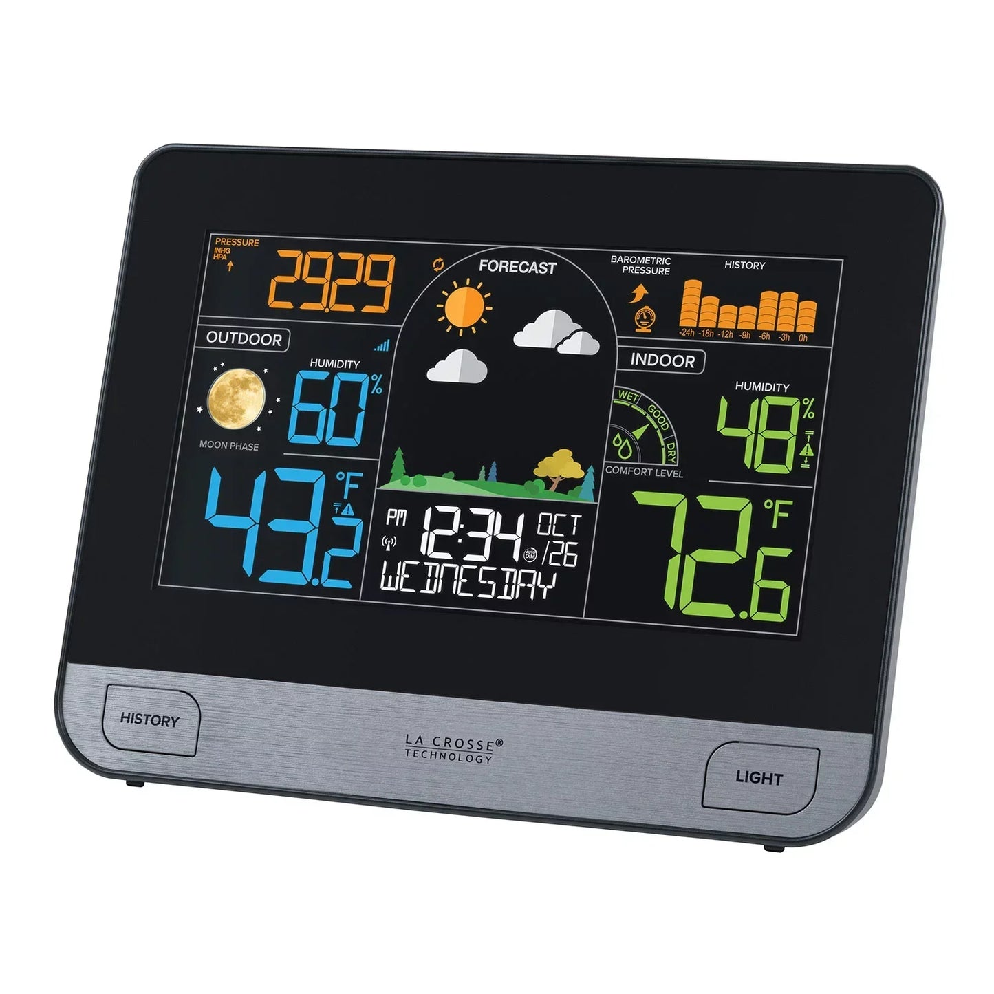 Professional Wireless Weather Station with Atomic Time and Date