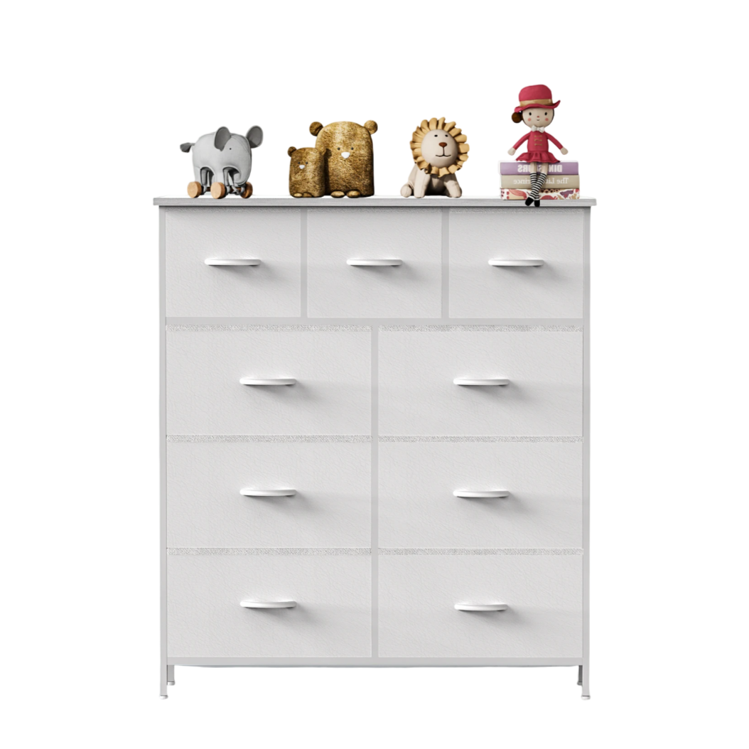 Drawer Dresser – Tall Fabric Storage Chest & Closet Organizer for Bedroom & Kids' Room